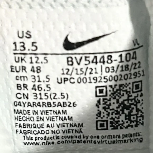 Nike Force Savage Pro 2 Shark “White Uni Red” Men’s Size 13.5 Football Cleats - Picture 8 of 8